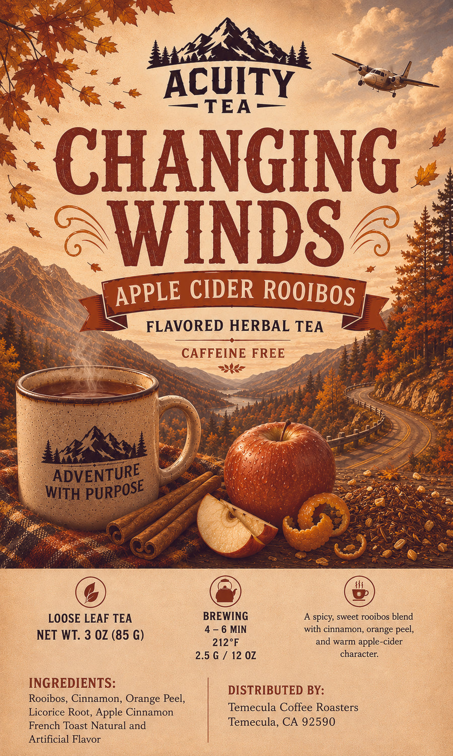 Changing Winds- Apple Cider Rooibos Tea